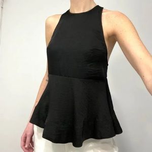 Urban Outfitters Silence + Noise / Satin Peplum Top